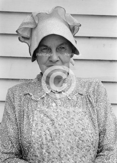 Member of the congregation of Wheeley's church..., near Gordonton, North Carolina, 1939. Creator: Dorothea Lange.