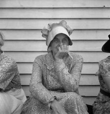 Member of the congregation of Wheeley's church..., near Gordonton, North Carolina, 1939. Creator: Dorothea Lange