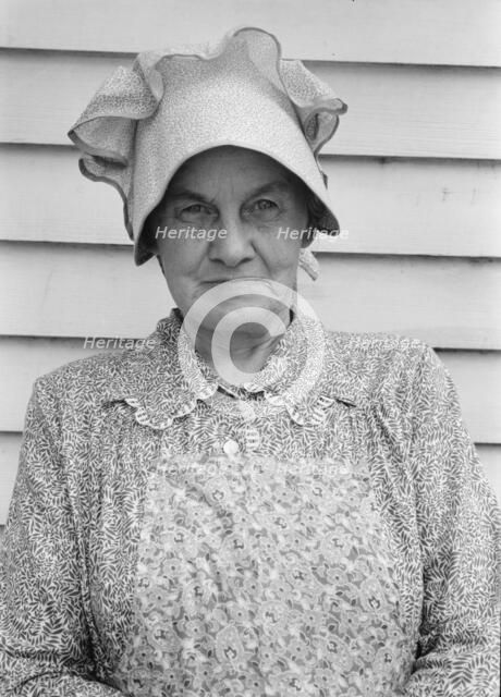 Member of the congregation of Wheeley's church..., near Gordonton, North Carolina, 1939. Creator: Dorothea Lange.