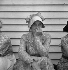 Member of the congregation of Wheeley's church..., near Gordonton, North Carolina, 1939. Creator: Dorothea Lange