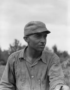 Member of the Delta cooperative farm at Hillhouse, Mississippi, 1937. Creator: Dorothea Lange