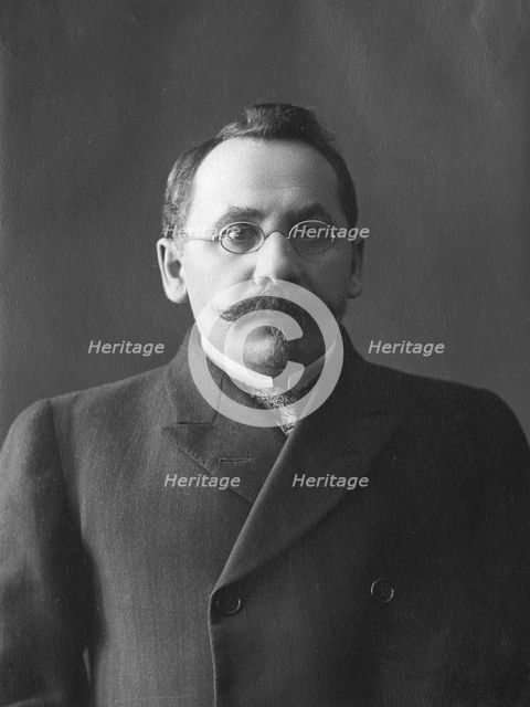 Member of the exhibition bureau A.S. Kabalkin, 1911. Creator: A. A. Antonov.