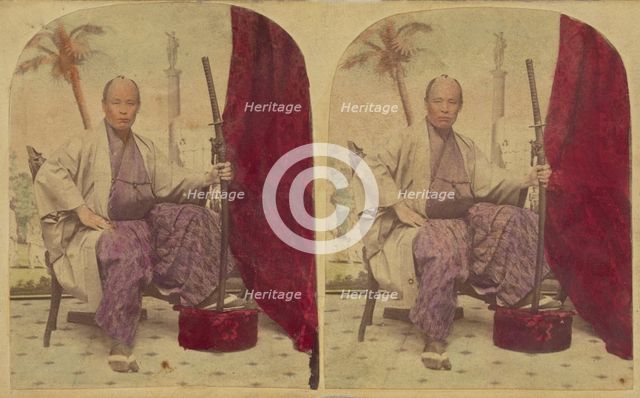 Member of the First Japanese Diplomatic Mission to the United States, negative 1860; print 1860s. Creator: Charles De Forest Fredricks.