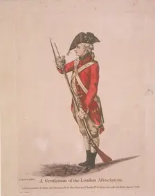 Member of the London Association volunteers, 1780. Artist: Anon