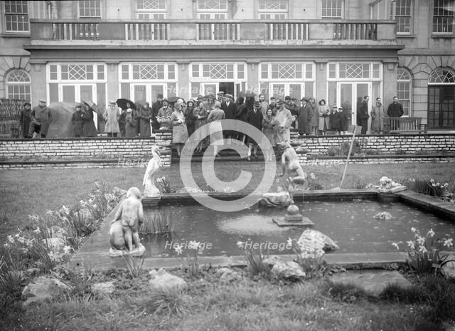 Members attending the Riley Motor Club Rally, Croydon, 25 April 1931. Artist: Bill Brunell.