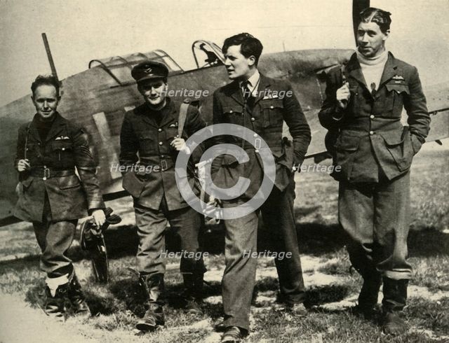 'Members of 73 Squadron, 1939-1940, (1941). Creator: Unknown.
