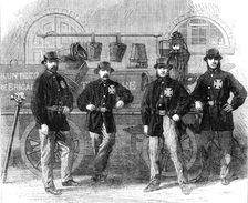 Members of the Coventry Volunteer Fire Brigade, 1862. Creator: Unknown