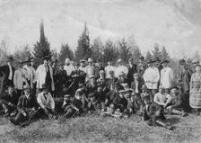 Members of the community of shooting enthusiasts, 1910-1919. Creator: Unknown
