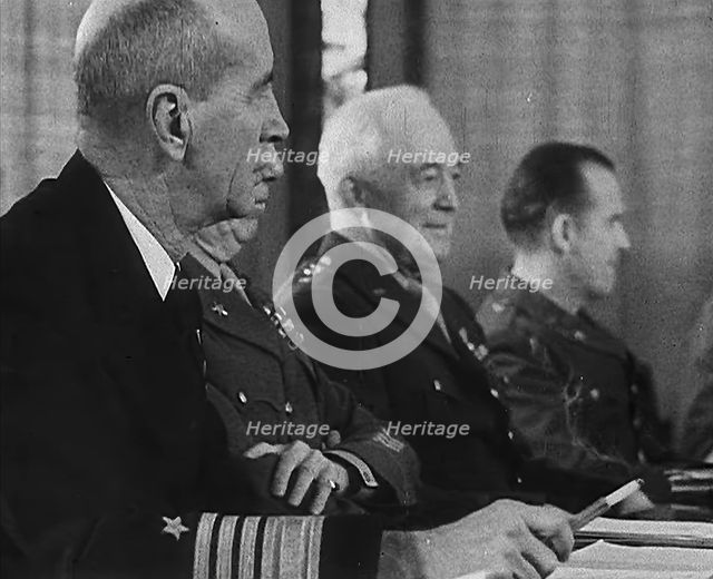 Members of the Casablanca Conference, 1943. Creator: British Pathe Ltd.