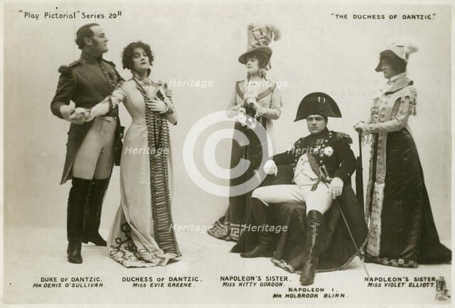 Members of the cast of "The Duchess of Dantzic", c1903. Creator: Raphael Tuck & Sons.