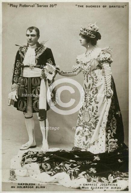 Members of the cast of "The Duchess of Dantzic", c1903. Creator: Raphael Tuck & Sons.