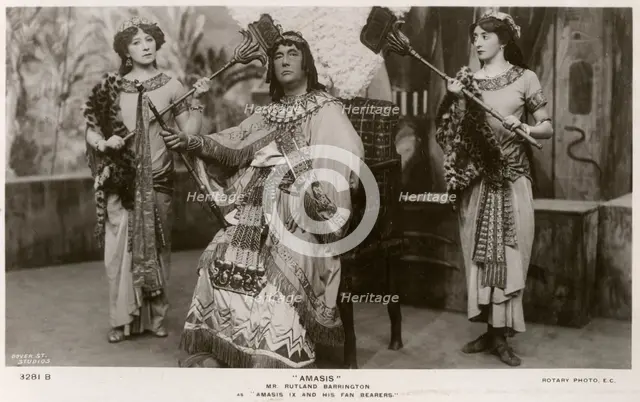 Members of the cast of Amasis, c1906.Artist: Rotary Photo