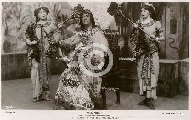 Members of the cast of Amasis, c1906.Artist: Rotary Photo