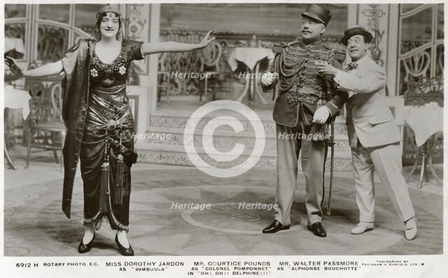 Members of the cast of Oh! Oh! Delphine!!!, c1916.Artist: Rotary Photo