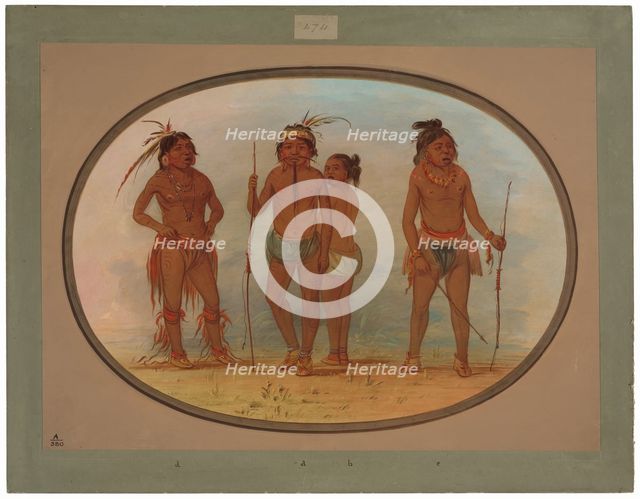 Members of the Botocudo Tribe, 1854/1869. Creator: George Catlin.