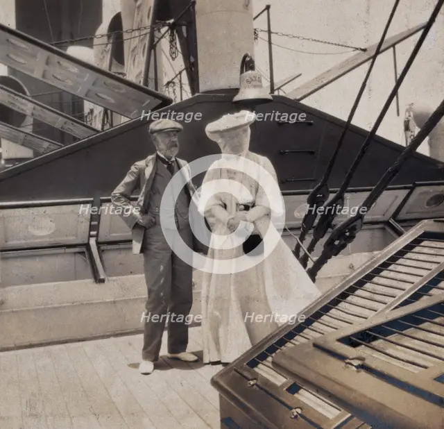 Members of the British Association on their way to South Africa, 1905. Creator: Henry Yule Oldham.