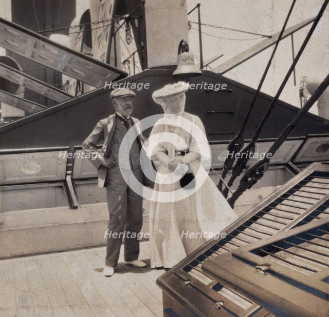 Members of the British Association on their way to South Africa, 1905. Creator: Henry Yule Oldham.