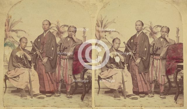 Members of the First Japanese Diplomatic Mission to the United States, negative 1860. Creator: Unknown.