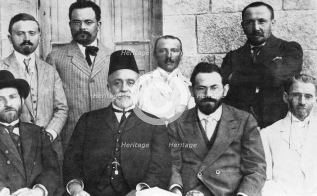 Members of the Hebrew Language Council, 1912. Creator: Unknown.
