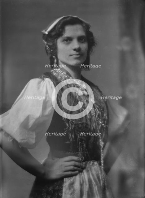 Members of the International Institute for Immigrant Girls, Y.W.C.A., in national costumes..., 1915. Creator: Arnold Genthe.
