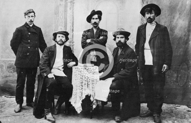 Members of the organization Narodnaya Volya (People's Will), Russia, c1870s-c1880s. Artist: Unknown