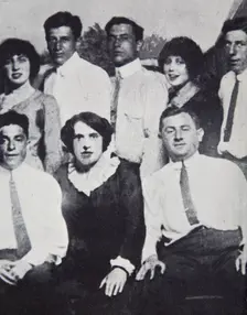 Members of the Lenox Avenue Gang at Coney Island, New York, USA, 1912. Creator: Unknown