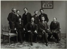 Members of the Literary Group Sreda (Wednesday), 1910. Artist: Anonymous