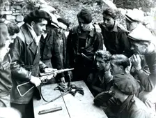 Members of the Maquis receiving arms training, France, World War II, c1940-c1944. Creator: Unknown