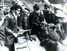 Members of the Maquis receiving arms training, France, World War II, c1940-c1944