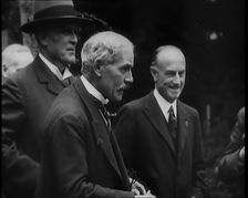 Members of the new National Government in the Garden of 10 Downing Street London..., 1931. Creator: British Pathe Ltd