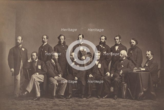 [Members of the New York Sanitary Commission], ca. 1860. Creator: Mathew Brady.