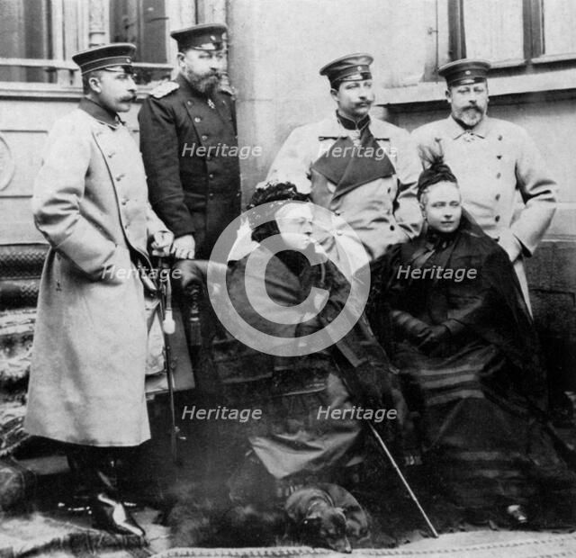 Members of the Royal Family at Coburg, Germany, April 1894 (1964). Artist: Unknown