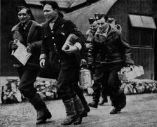 Members of the RAF ready for action during World War II, c1940 (1943)