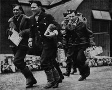 Members of the RAF ready for action during World War II, c1940 (1943)