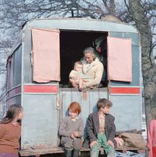 Members of the Vincent family, gipsies, Charlwood, Newdigate area, Surrey, 1964