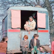 Members of the Vincent family, gipsies, Charlwood, Newdigate area, Surrey, 1964