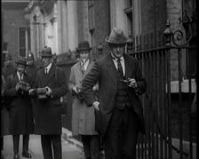 Members of Trade Unions Arriving at Downing Street, 1926. Creator: British Pathe Ltd