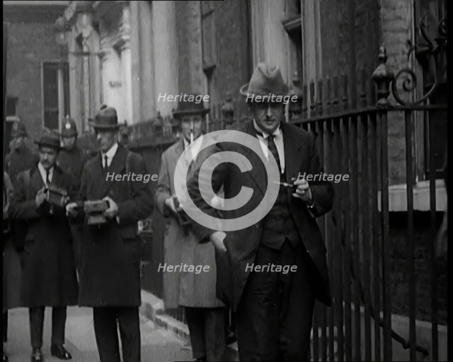 Members of Trade Unions Arriving at Downing Street, 1926. Creator: British Pathe Ltd.