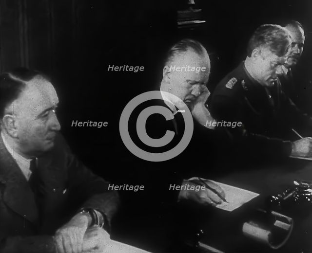Members of a Nazi Puppet Government, 1943. Creator: British Pathe Ltd.