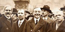 Members of Britain's first Labour Government, after leaving Buckingham Palace, London, 1924. Creator: Unknown