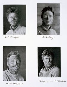 Members of Captain Scott's Antarctic expedition, 1910-1913. Creator: Herbert Ponting