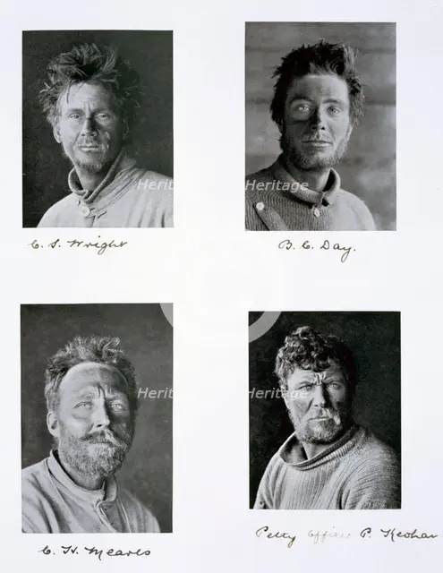Members of Captain Scott's Antarctic expedition, 1910-1913. Creator: Herbert Ponting.