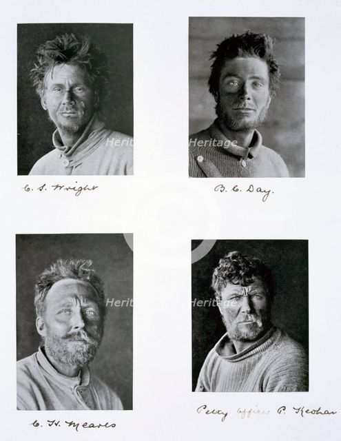 Members of Captain Scott's Antarctic expedition, 1910-1913. Creator: Herbert Ponting.