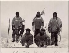 Members of Scott's expedition to the South Pole, 1912. Creator: Henry Bowers