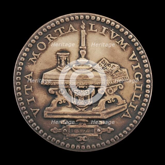 Memento Mori [reverse], 1571. Creator: Jacques Jonghelinck.