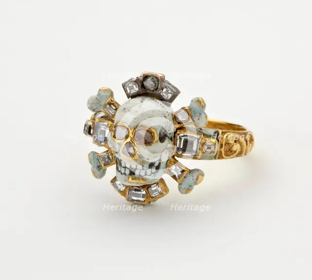 Memento mori ring, 17th century. Artist: Unknown.