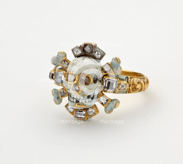 Memento mori ring, 17th century. Artist: Unknown.