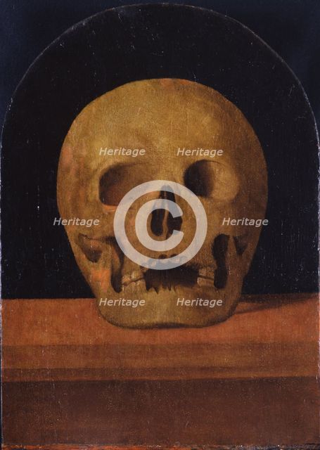 Memento mori. The back side of the triptych, 1500. Artist: Albertinelli, Mariotto (1474-1515)