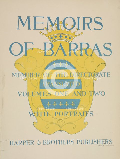Memoirs of Barras, c1895 - 1911. Creator: Unknown.