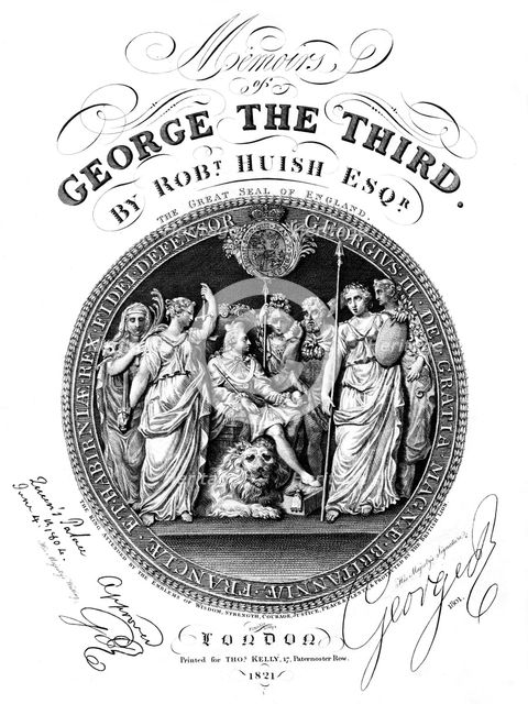 Memoirs of George III, by Robert Huish, 1821. Artist: Eldridge